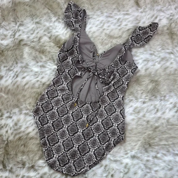 Tommy Bahama Snake Print One Piece Swimsuit - Picture 6 of 7